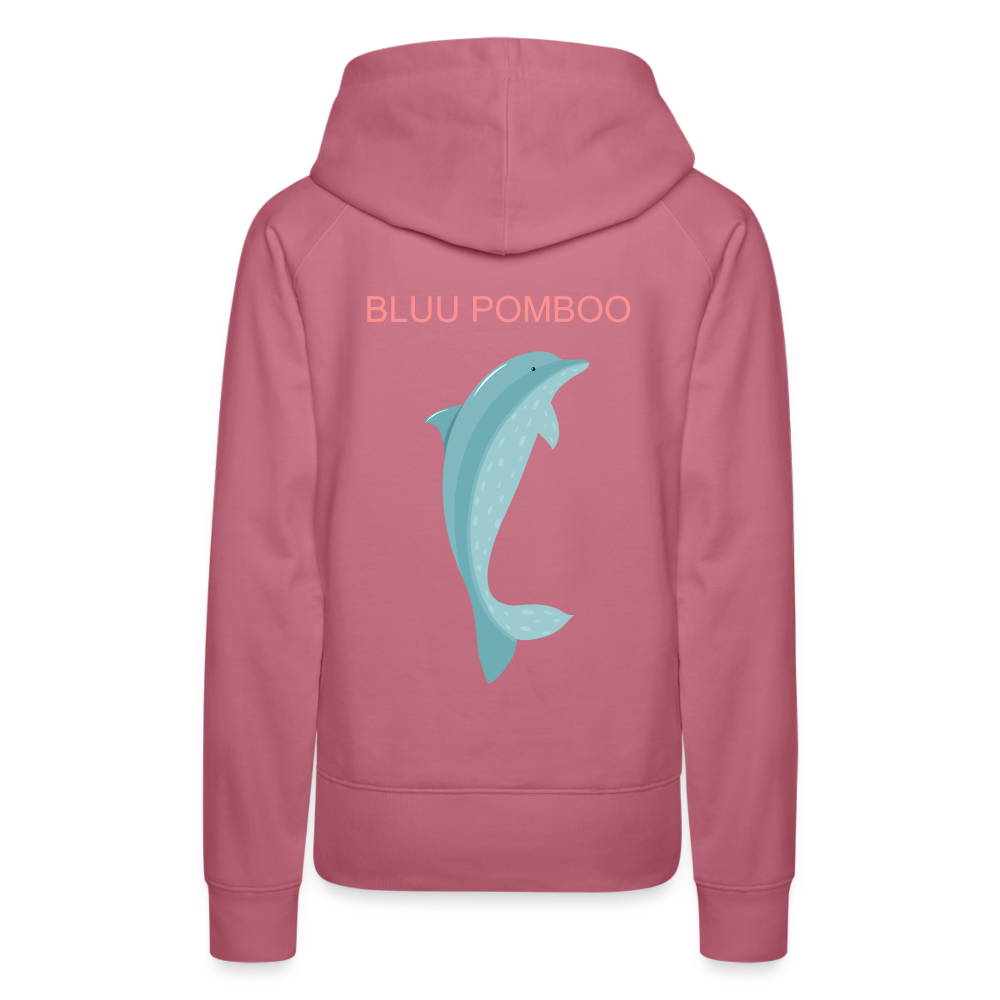 BLUU POMBOO Frauen Premium Hoodie - Malve