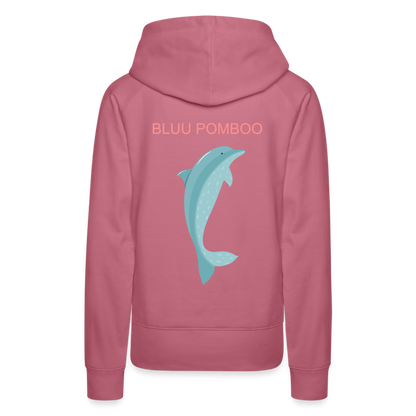 BLUU POMBOO Frauen Premium Hoodie - Malve