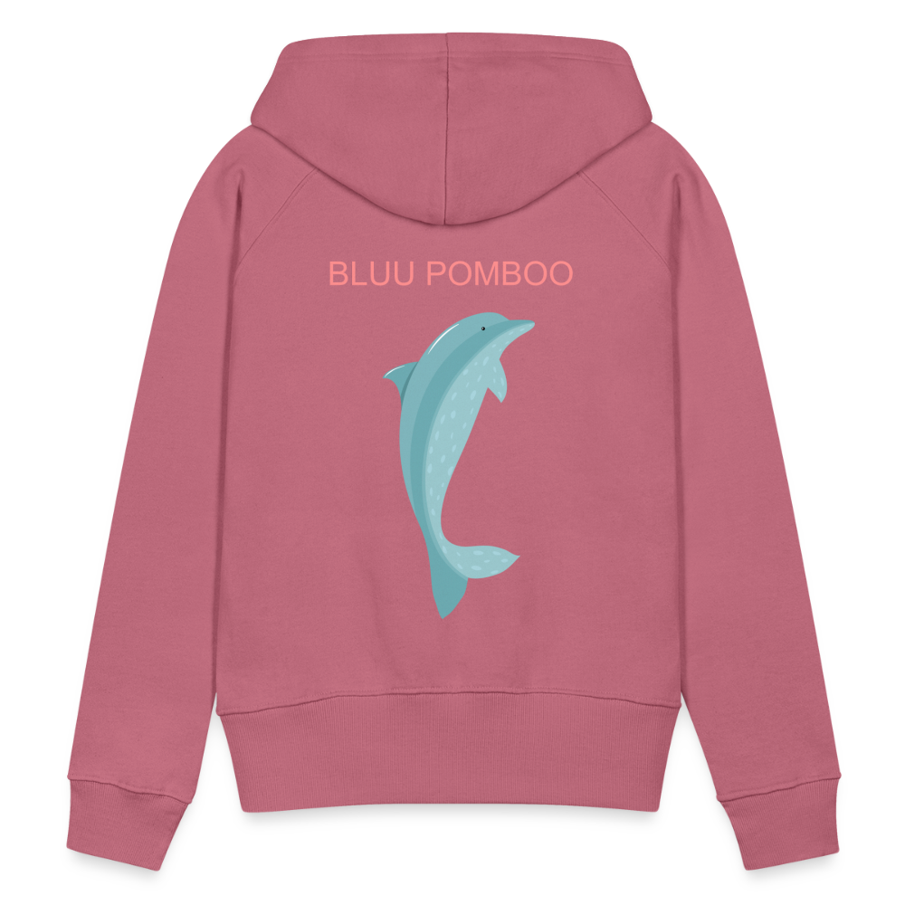 BLUU POMBOO Frauen Premium Hoodie - Malve