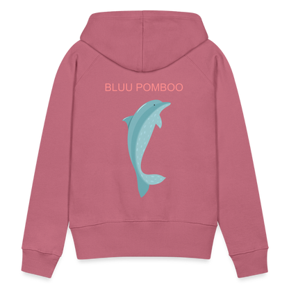 BLUU POMBOO Frauen Premium Hoodie - Malve