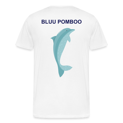 BLUU POMBOO Männer Premium T-Shirt - weiß