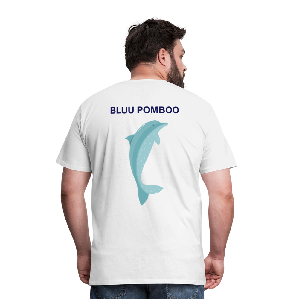 BLUU POMBOO Männer Premium T-Shirt - weiß