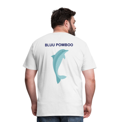 BLUU POMBOO Männer Premium T-Shirt - weiß