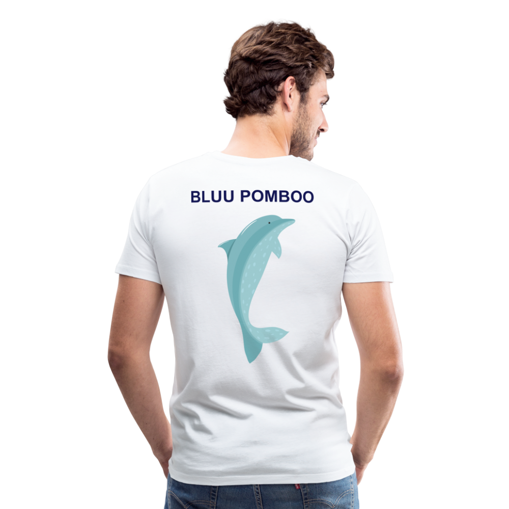 BLUU POMBOO Männer Premium T-Shirt - weiß