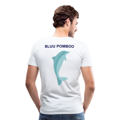 BLUU POMBOO Männer Premium T-Shirt - weiß