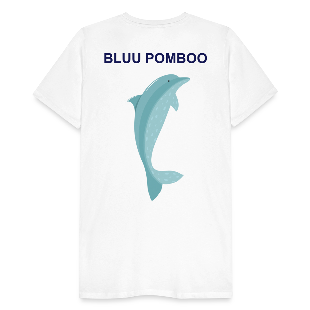 BLUU POMBOO Männer Premium T-Shirt - weiß