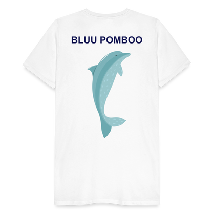 BLUU POMBOO Männer Premium T-Shirt - weiß