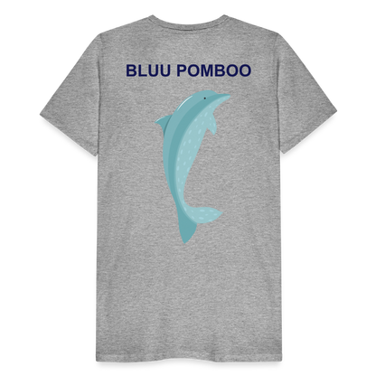 BLUU POMBOO Männer Premium T-Shirt - Grau meliert