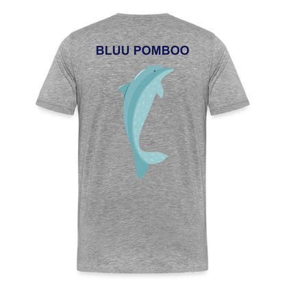 BLUU POMBOO Männer Premium T-Shirt - Grau meliert