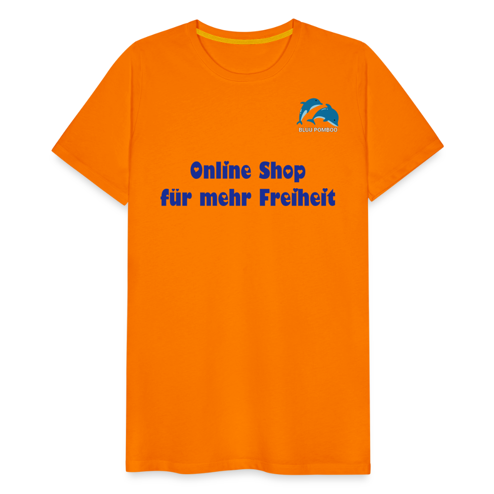 BLUU POMBOO Männer Premium T-Shirt - Orange