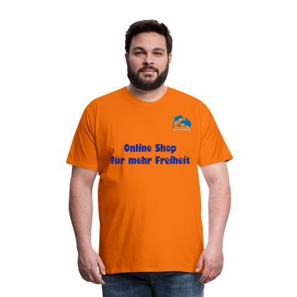 BLUU POMBOO Männer Premium T-Shirt - Orange