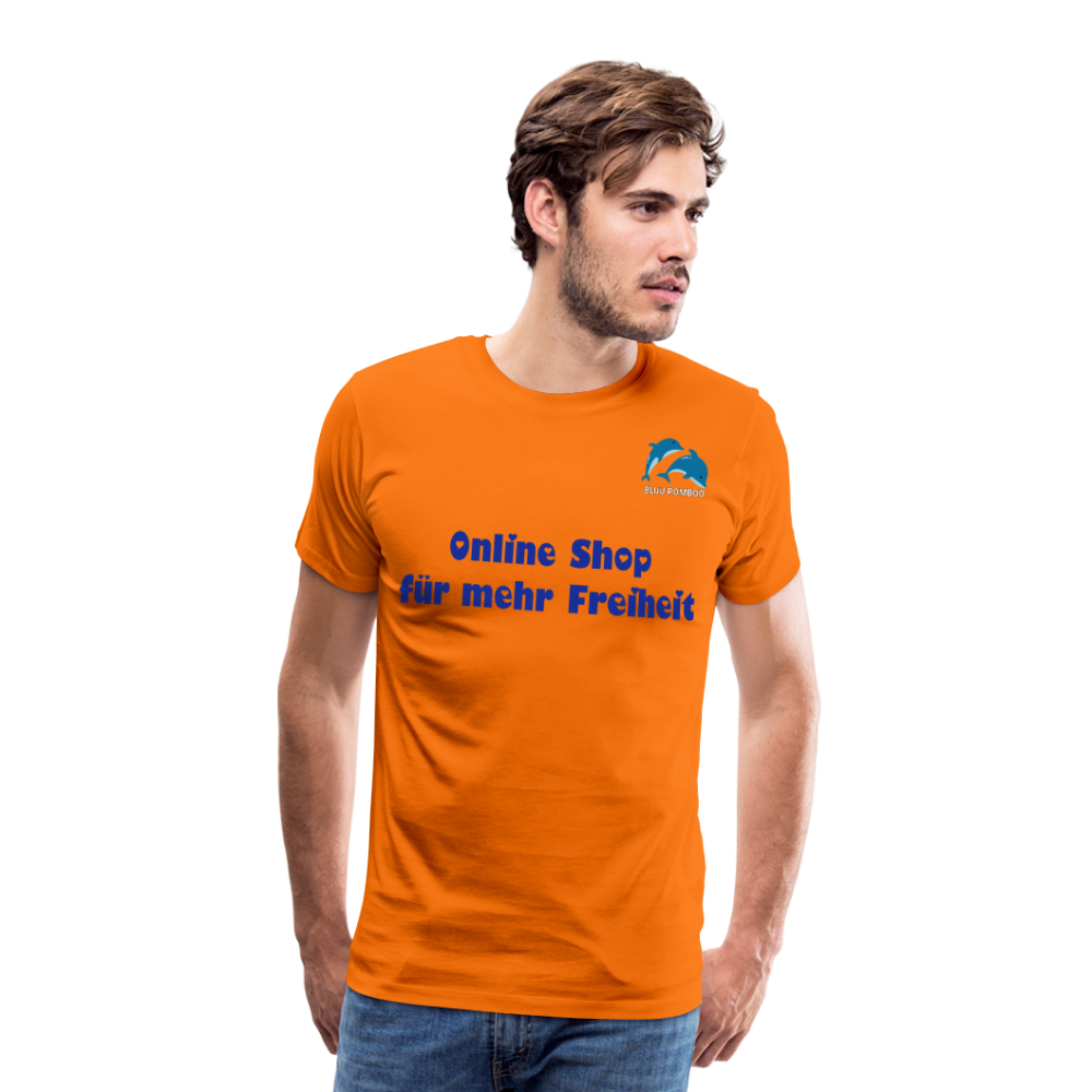 BLUU POMBOO Männer Premium T-Shirt - Orange