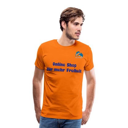 BLUU POMBOO Männer Premium T-Shirt - Orange