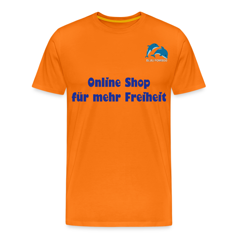 BLUU POMBOO Männer Premium T-Shirt - Orange