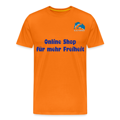 BLUU POMBOO Männer Premium T-Shirt - Orange