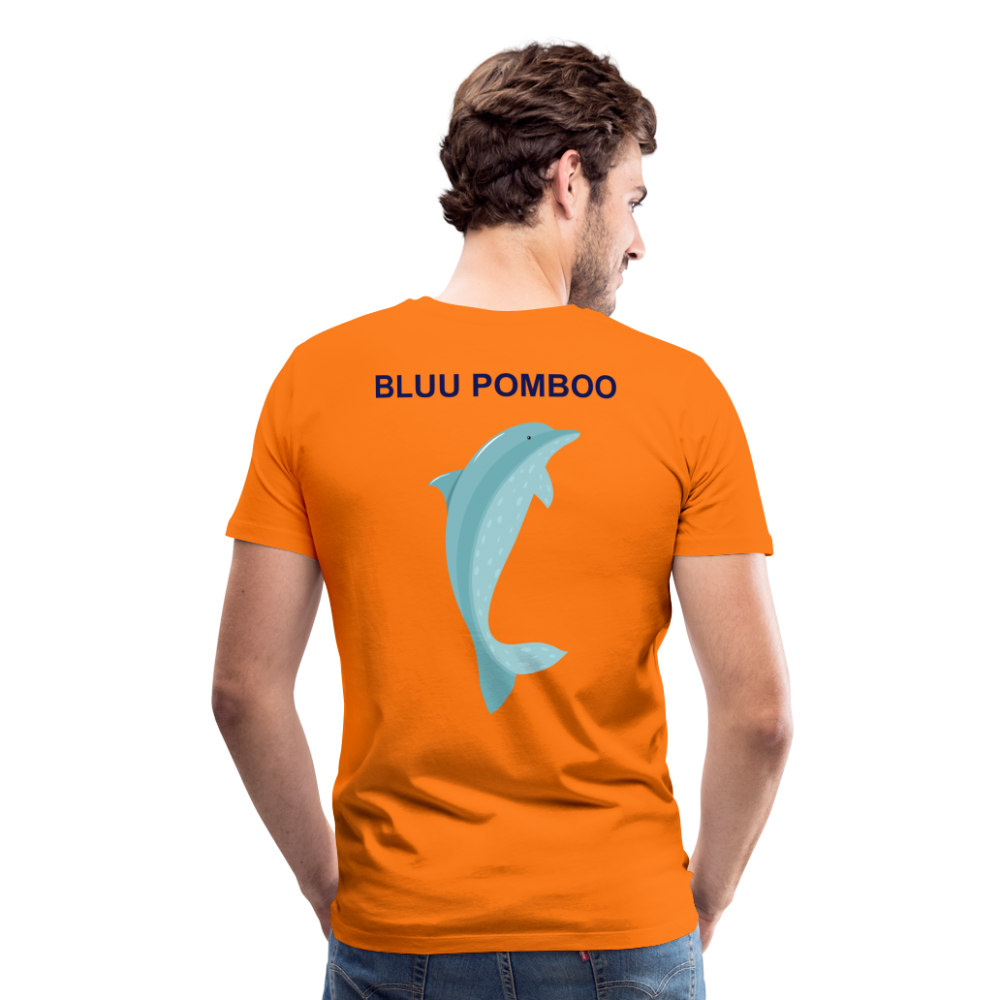 BLUU POMBOO Männer Premium T-Shirt - Orange