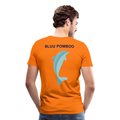 BLUU POMBOO Männer Premium T-Shirt - Orange