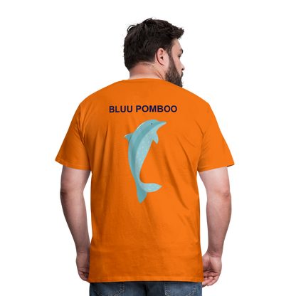 BLUU POMBOO Männer Premium T-Shirt - Orange