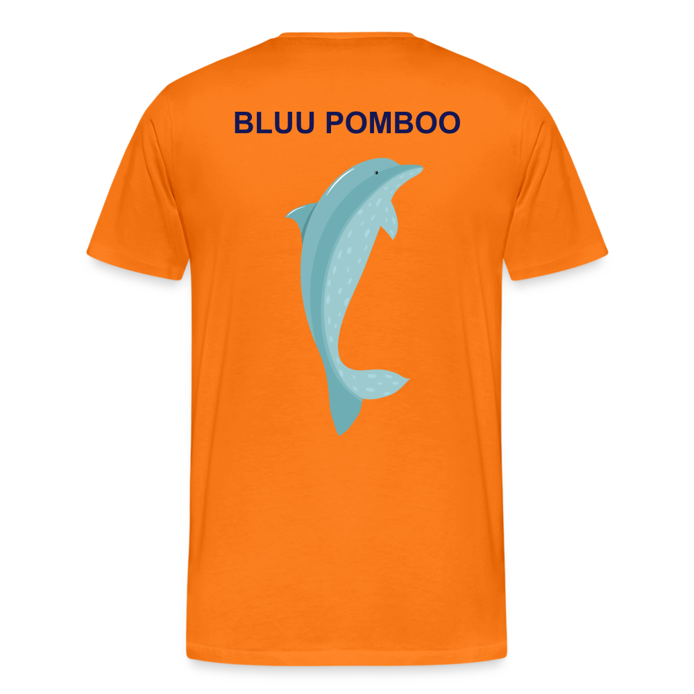 BLUU POMBOO Männer Premium T-Shirt - Orange