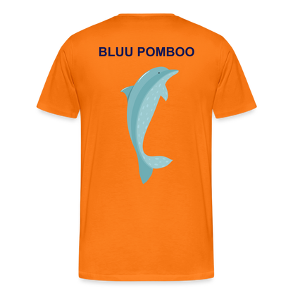 BLUU POMBOO Männer Premium T-Shirt - Orange