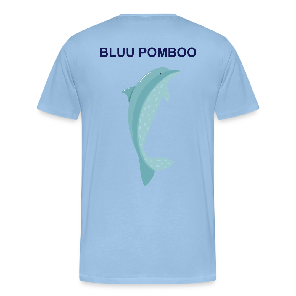 BLUU POMBOO Männer Premium T-Shirt - Sky