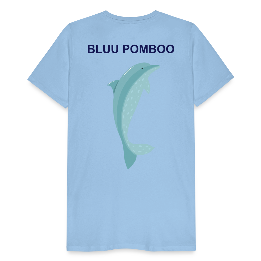 BLUU POMBOO Männer Premium T-Shirt - Sky