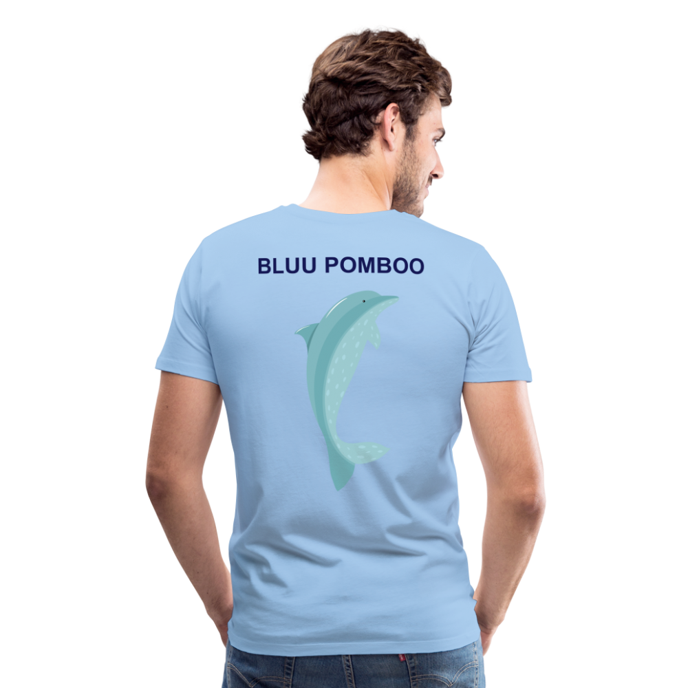 BLUU POMBOO Männer Premium T-Shirt - Sky