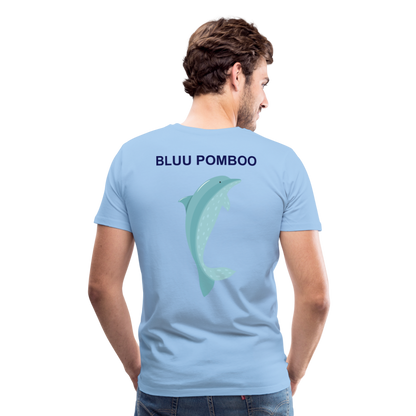 BLUU POMBOO Männer Premium T-Shirt - Sky