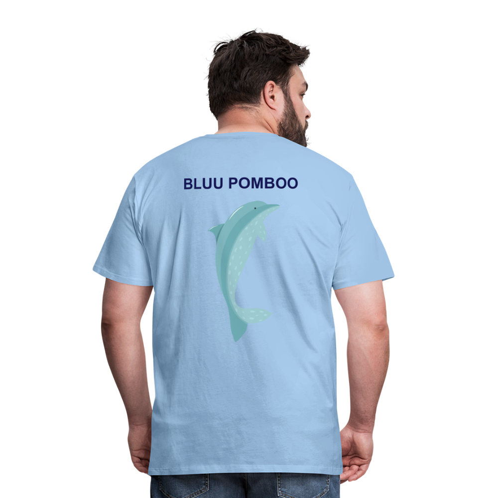 BLUU POMBOO Männer Premium T-Shirt - Sky