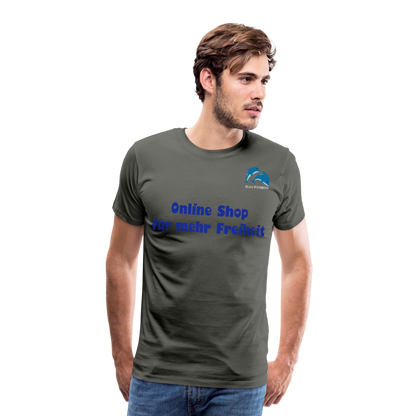 BLUU POMBOO Männer Premium T-Shirt - Asphalt