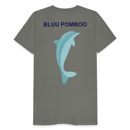 BLUU POMBOO Männer Premium T-Shirt - Asphalt