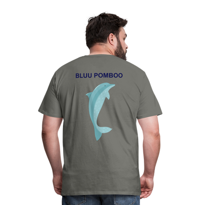 BLUU POMBOO Männer Premium T-Shirt - Asphalt