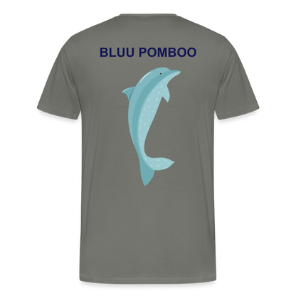 BLUU POMBOO Männer Premium T-Shirt - Asphalt