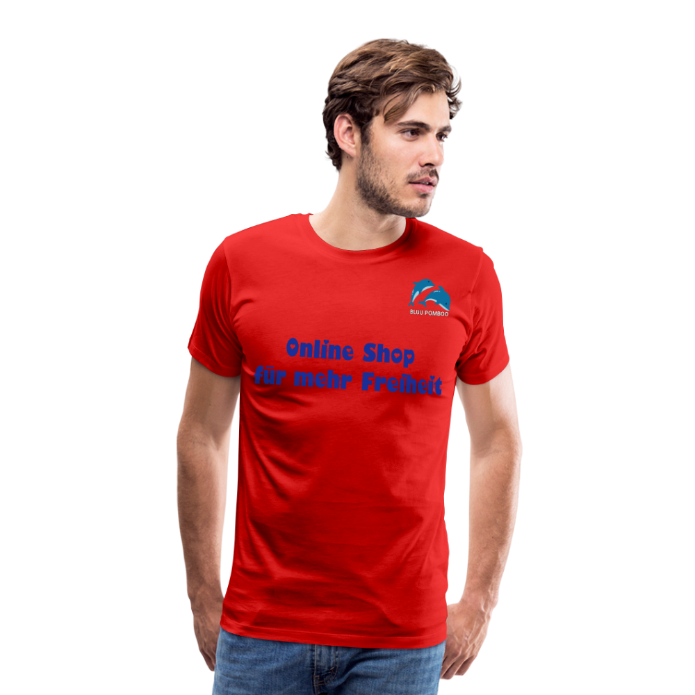 BLUU POMBOO Männer Premium T-Shirt - Rot