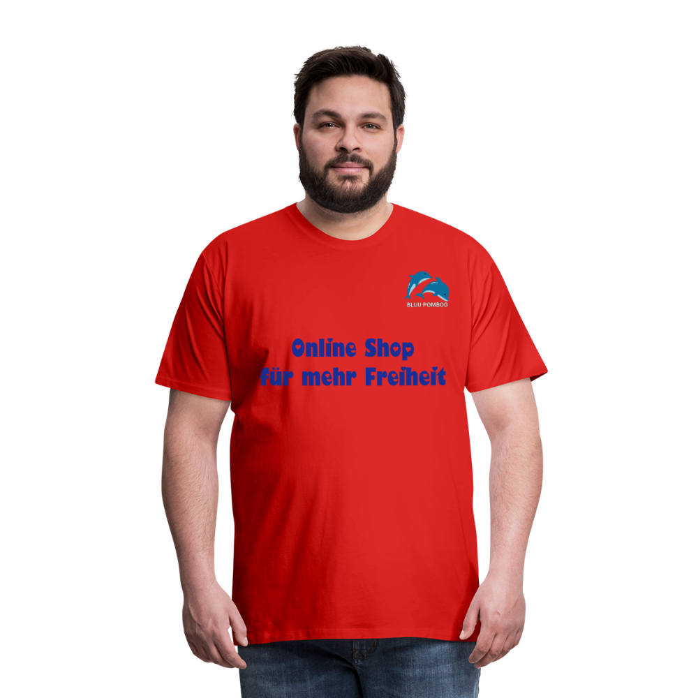 BLUU POMBOO Männer Premium T-Shirt - Rot