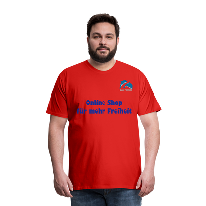 BLUU POMBOO Männer Premium T-Shirt - Rot