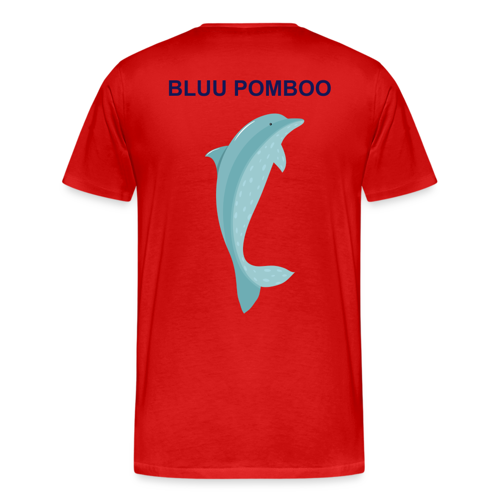 BLUU POMBOO Männer Premium T-Shirt - Rot