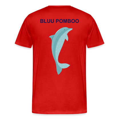 BLUU POMBOO Männer Premium T-Shirt - Rot