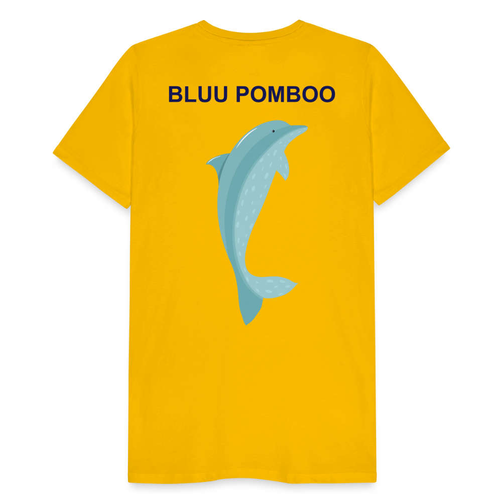 BLUU POMBOO Männer Premium T-Shirt - Sonnengelb