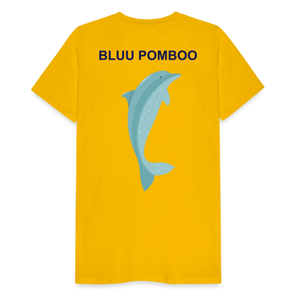 BLUU POMBOO Männer Premium T-Shirt - Sonnengelb