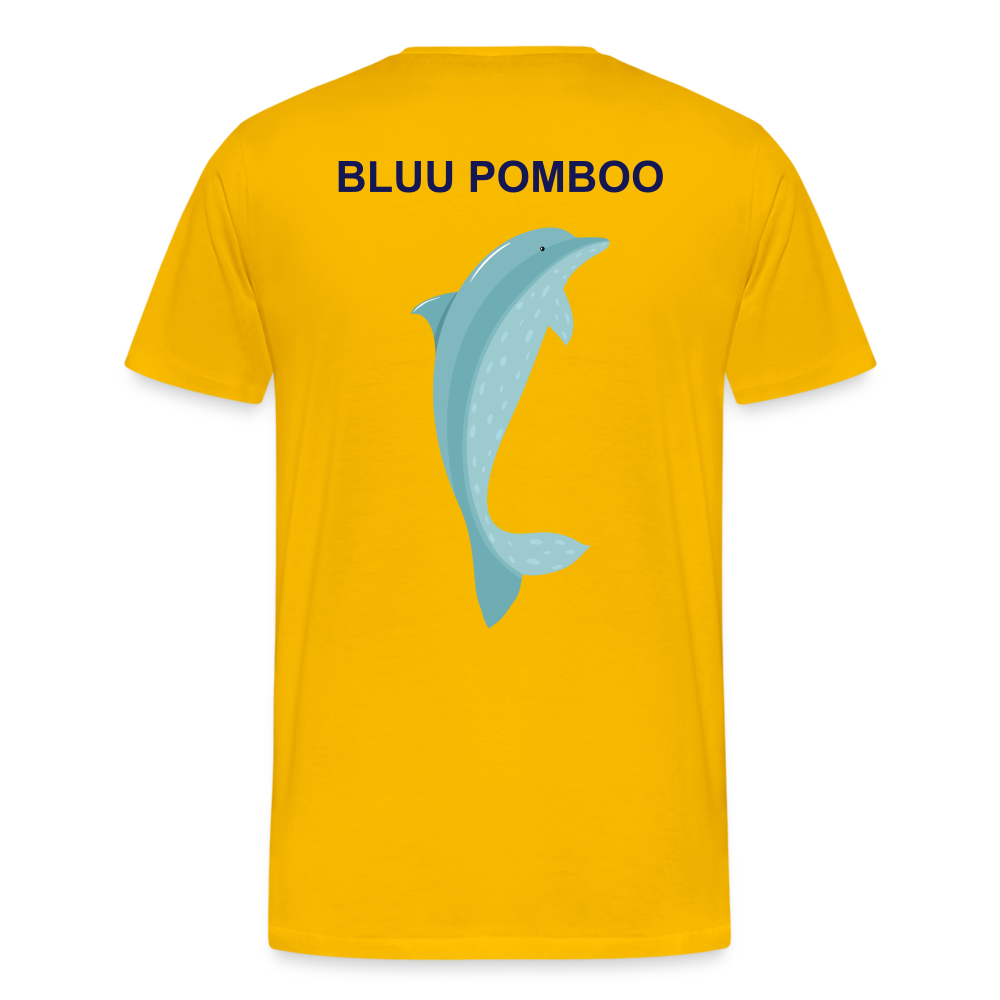 BLUU POMBOO Männer Premium T-Shirt - Sonnengelb