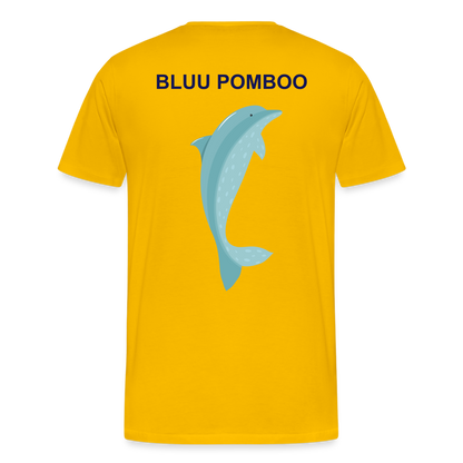 BLUU POMBOO Männer Premium T-Shirt - Sonnengelb