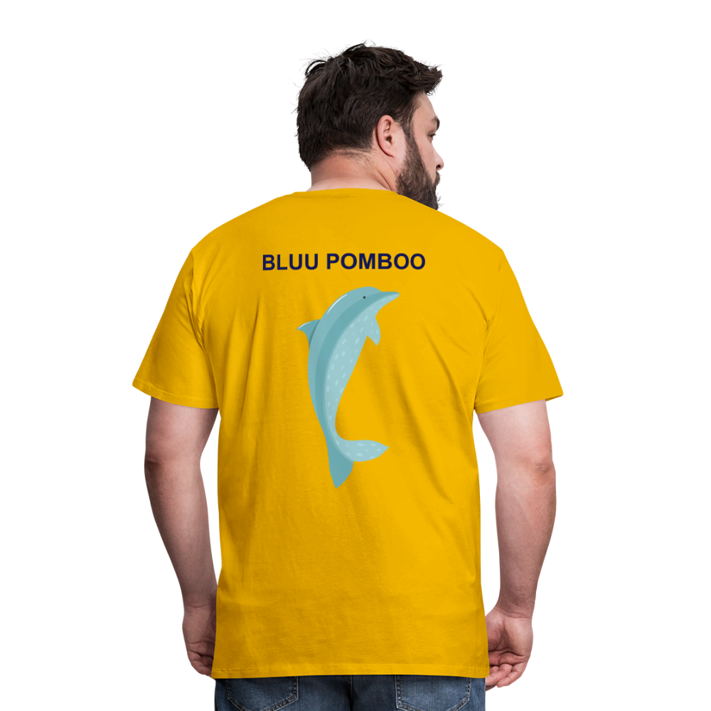 BLUU POMBOO Männer Premium T-Shirt - Sonnengelb