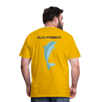 BLUU POMBOO Männer Premium T-Shirt - Sonnengelb