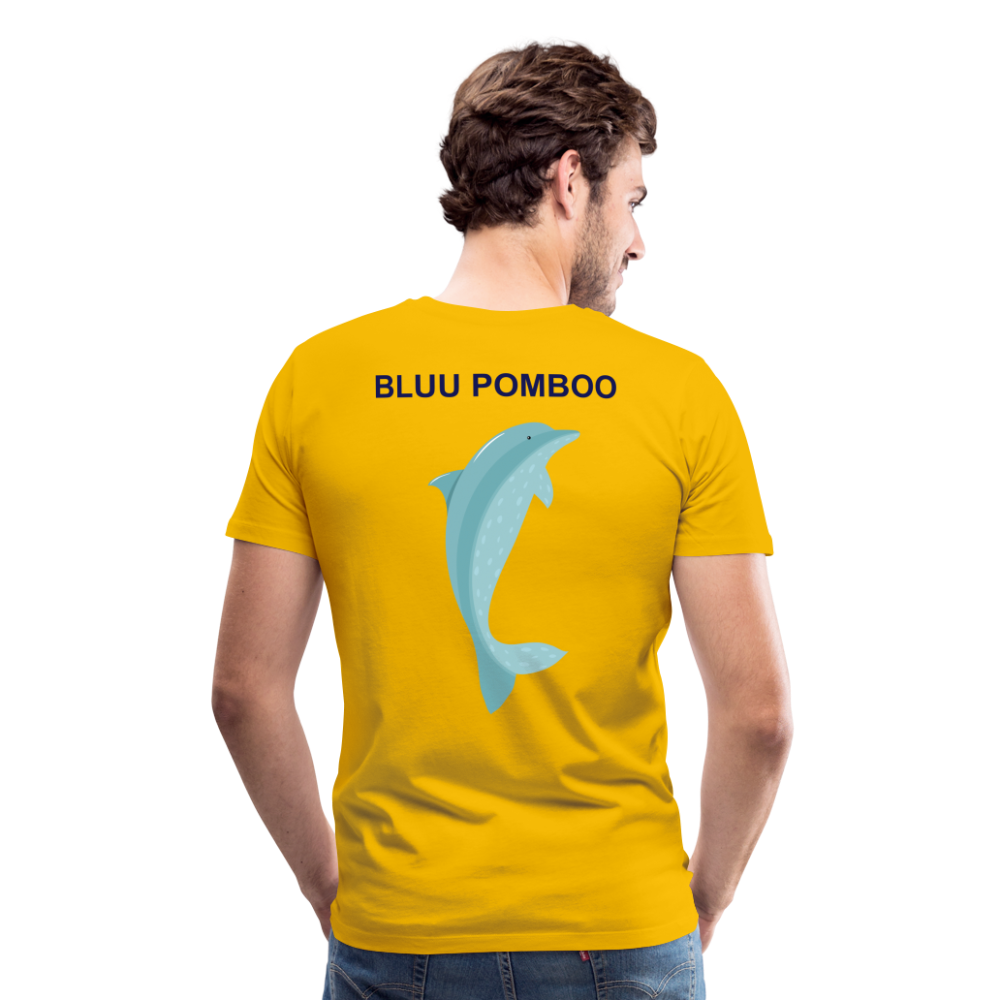 BLUU POMBOO Männer Premium T-Shirt - Sonnengelb