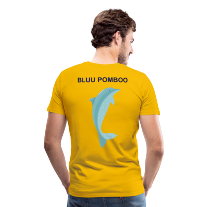 BLUU POMBOO Männer Premium T-Shirt - Sonnengelb