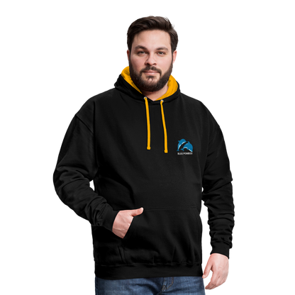 BLUU POMBOO Kontrast-Hoodie - Schwarz/Gold