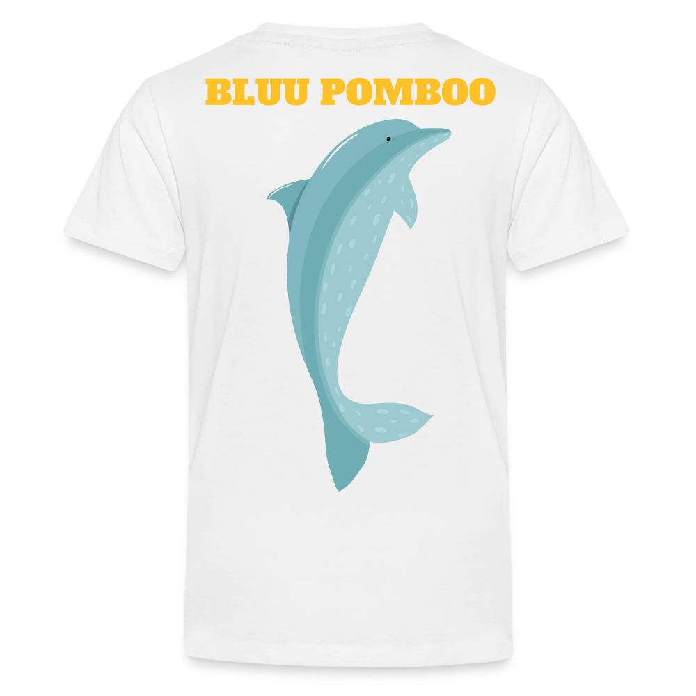 BLUU POMBOO Teenager Premium T-Shirt - weiß