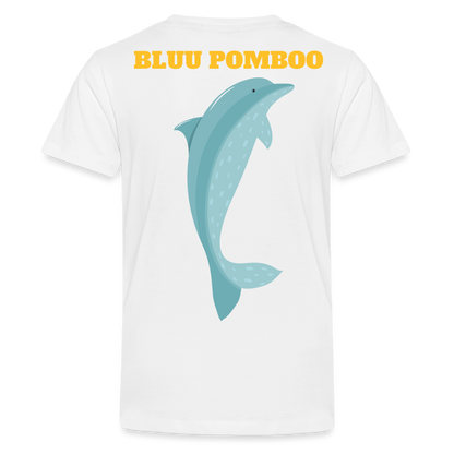 BLUU POMBOO Teenager Premium T-Shirt - weiß