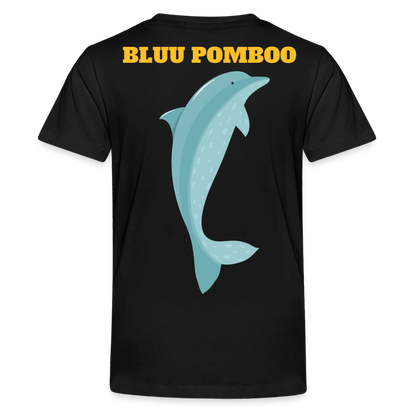 BLUU POMBOO Teenager Premium T-Shirt - Schwarz